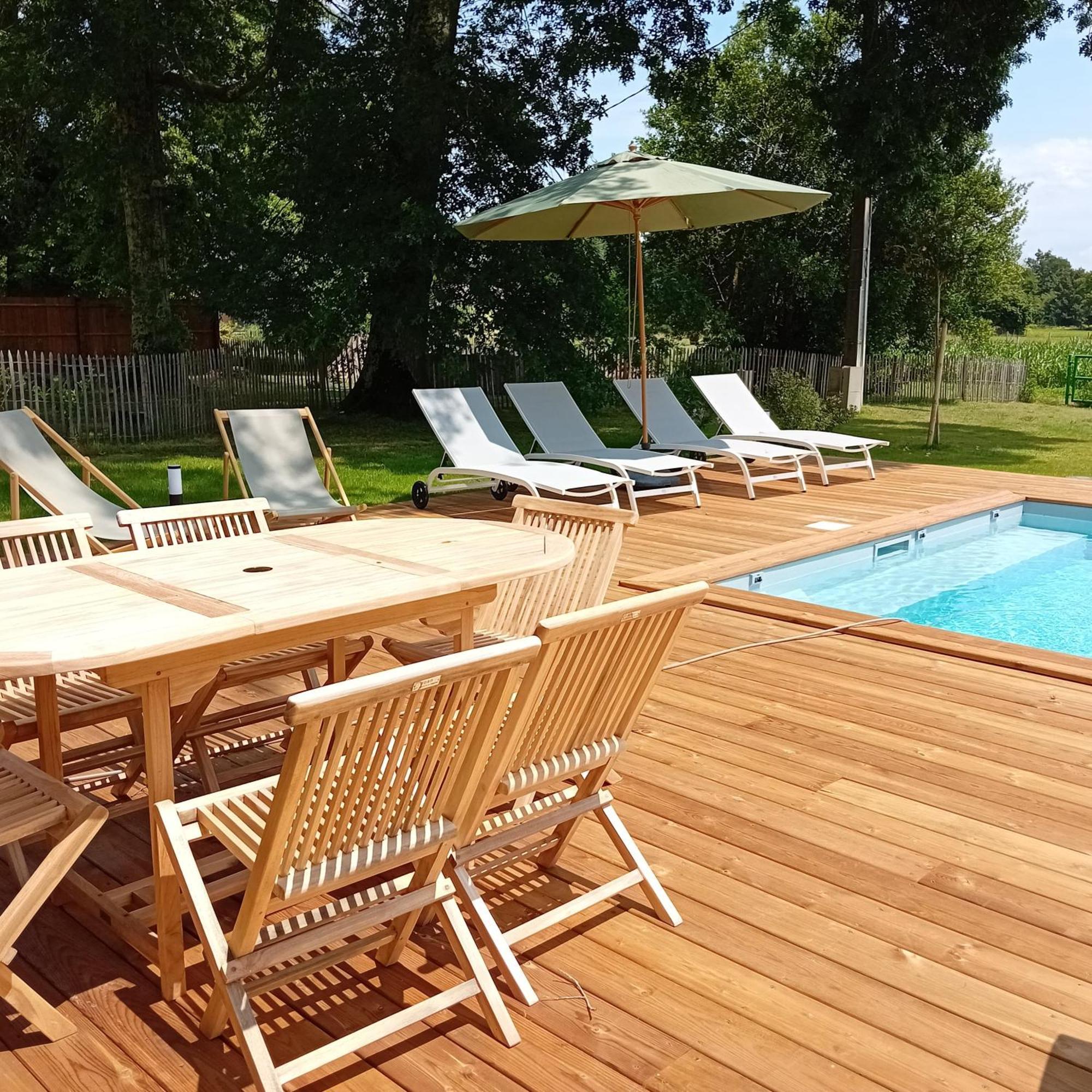 Maison Neuve Avec Piscine Chauffee, 4 Kms De Contis Plage Saint-Julien-en-Born Bagian luar foto